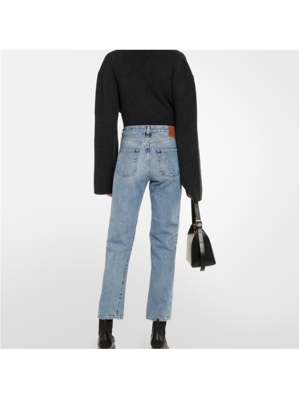 Toteme Light Blue Straight Leg Jeans - Picture 2 of 14